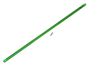 Traxxas TRX8355G Driveshaft, center, aluminum / pin, green, #TRX8355G - een lange, gl