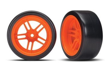 Traxxas TRX8377A TIRES AND WHEELS, ASSEMBLED, GLUED (SPLIT-SPOKE OR, #TRX8377A - twee geassemble