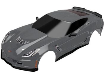 Traxxas TRX8386A Body, Chevrolet Corvette Z06, graphite (painted, decals applied) - een grafiet