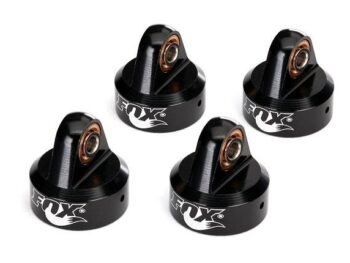 Traxxas TRX8456 Shock caps, aluminum (black-anodized), Fox Shocks (4) - vier identieke