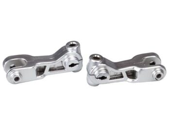 Traxxas TRX8596X Sway bar arms, front (satin-plated), TRX8596X
