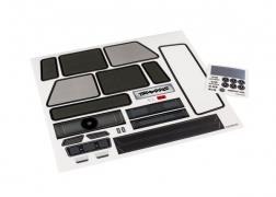 Traxxas TRX8826 Decals, Mercedes-Benz G 63 - een vel met diverse stickers in zwart