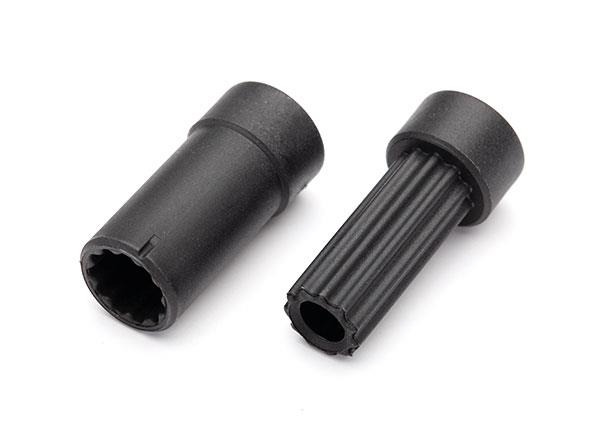 Half shafts, center (internal splined, extra short (1)/ external splined, extra Traxxas TRX8850 Half shafts, center (internal splined, extra short (1)/ external splined, extra - twee zwar