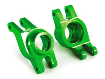 Traxxas TRX8952G Carriers, stub axle (green-anodized 6061-T6 aluminum) (rear) (2) - twee fel