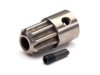 Traxxas TRX8954 Drive hub, front (1)/ 3x10 screw pin (1) - een z
