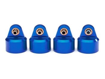 Traxxas TRX8964X Shock Cap Alum Gt-Maxx Blue - vier identieke