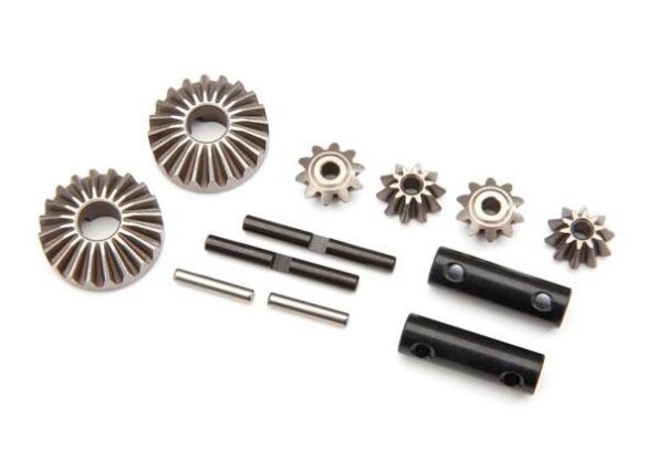 Traxxas TRX8982 Gear set, differential (output gears (2)/ spider gears (4)/ spider gear shaft (2