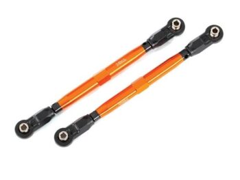 Traxxas TRX8997A Toe links, Wide Maxx (TUBES, 6061-T6 aluminum (orange-anodized)) - twee oranje
