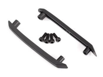 Traxxas TRX9017 Skid plate, roof (body) (black) (left & right)/ 3x8mm CS (4) - twee zwarte