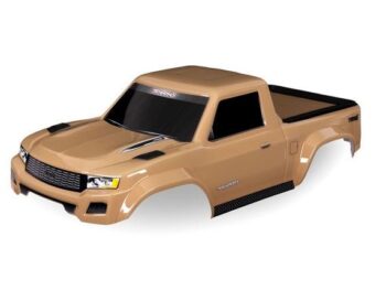 Traxxas TRX8187-TAN Body, TRX-4 Sport, tan (painted, decals applied) (for clipless mounting) (requires #8080X inner fenders) - een tan-kle