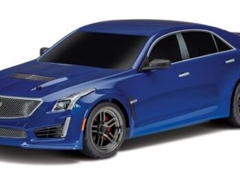 Traxxas TRX8391A Body, Cadillac CTS-V, blue (painted, decals applied) - glanz