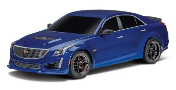 Traxxas TRX8391A Body, Cadillac CTS-V, blue (painted, decals applied)