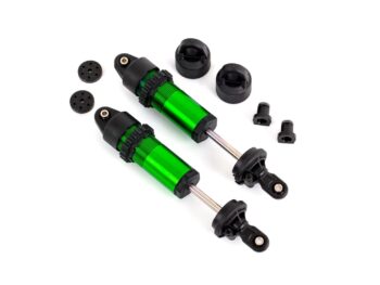 Traxxas TRX9660-GRN Shocks, GT-Maxx, aluminum (green-anodized) (fully assembled w/o springs) (2) - twee groene