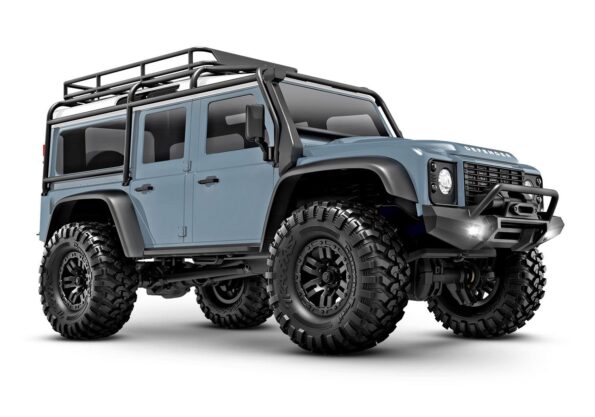 Traxxas TRX97054-1-XBLU Traxxas TRX-4M 1/18 Scale and Trail Crawler Land Rover 4WD Electric Truck with TQ Light Blue