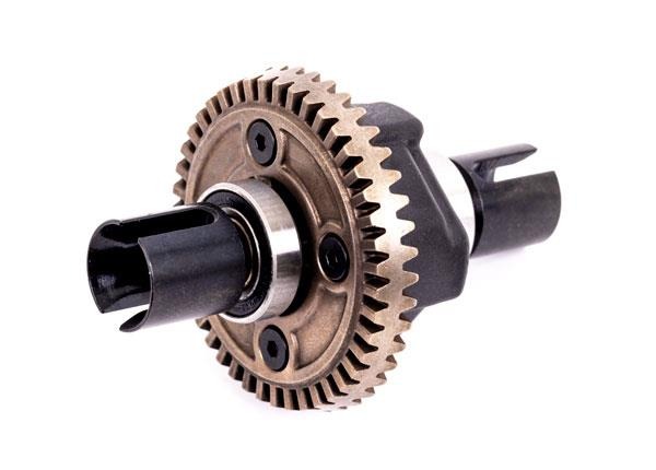 rc differentieel tandwiel assemblage Traxxas TRX9580 Differential, front or rear, complete (fits Sledge) - een compleet differentieel