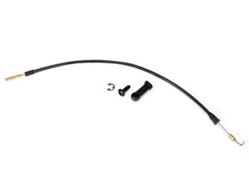 Traxxas TRX8283 Cable, T-lock (front), TRX8283 - zwarte kabel