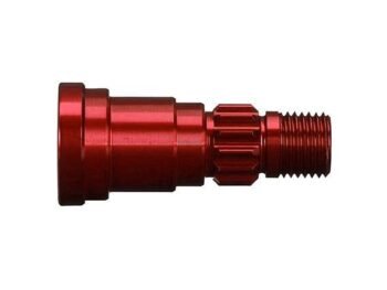 Traxxas TRX7768R Stub axle, aluminum (red-anodized) (1) (use only with #7750X, TRX7768R - rood