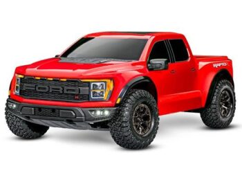 Traxxas TRX101076-4RED Traxxas Ford F-150 Raptor R 4X4: 1/10 Scale 4WD Truck with TQi Red - een rode op
