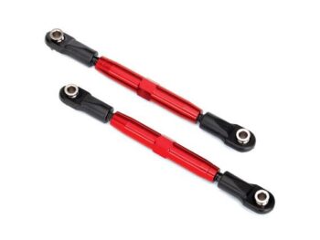 Traxxas TRX3644R Camber links, rear (TUBES red-anodized, 7075-T6 aluminum, stronger than titanium - twee rode, ge