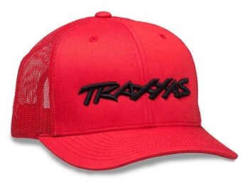 Traxxas TRX1182-RBL Traxxas Logo Hat Curve Bill Re - een rode truckerpet