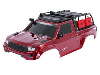 Traxxas TRX8213-RED Body, TRX-4 Sport, complete, red (painted, decals applied) (includes grille, side mirrors, door handles, windshield wipers, expedition rack, & clipless mounting) (requires #8080X inner fenders)
