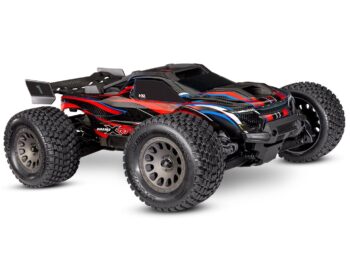 Traxxas TRX108076-1-RED Traxxas Mini XRT VXL incl 2S battery & USB charger Red V2 - een rode