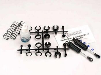Traxxas TRX3760 Ultra Shocks (black) (long) (complete w/ spring pre-load spa, TRX3760 - een