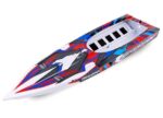 traxxas spartan rc speedboot rood blauw zwart