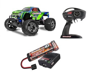Traxxas TRX36254-8-GRNX Traxxas Stampede 2WD Brushed HD incl battery & USB-C charger groen