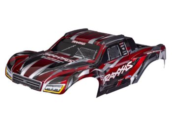 Traxxas TRX10211-RED Body, Maxx Slash, red (painted)/ decal sheet (assembled with body support, body plastics, & latches for clipless mounting) - een