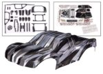 Body, Maxx Slash, ProGraphix (graphics are printed, requires paint & final color application)/ decal sheet (includes body support, body plastics, latches, & hardware for clipless mounting)