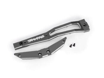 Traxxas TRX10221-GRAY Chassis brace, front, 6061-T6 aluminum (gray-anodized/ 2.5x6mm CCS (with threadlock) (2) - twee grijze