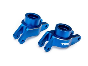 Traxxas TRX10252-BLUE Carriers, stub axle (blue-anodized 6061-T6 aluminum) (rear) (left & right) - twee blauw