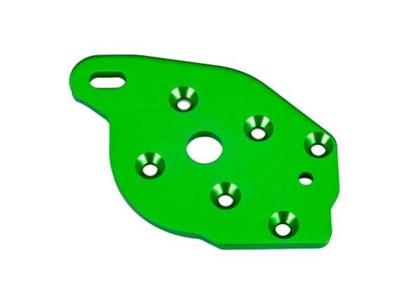 Traxxas TRX10259-GRN Plate, motor, 6061-T6 aluminum (green-anodized)