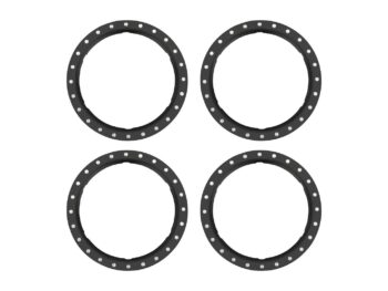 Traxxas TRX10276-BLK Beadlock rings, black (machined aluminum) (4) - vier zwar