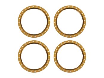 Traxxas TRX10276-BRNZ Beadlock rings, bronze (machined aluminum) (4) - vier identieke