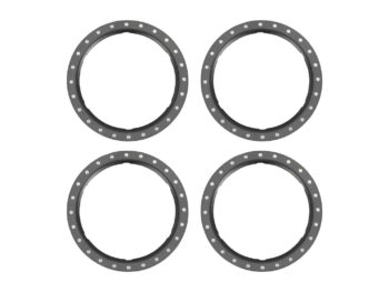 Traxxas TRX10276-GRAY Beadlock rings, gray (machined aluminum) (4) - vier