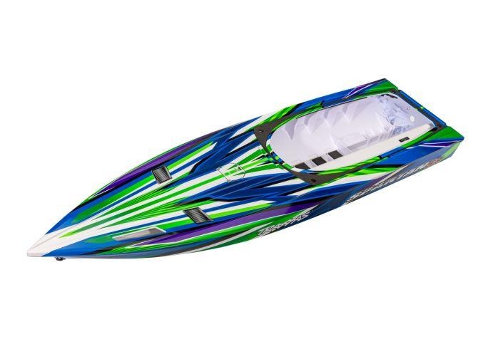 Hull, Spartan SR, green graphics (fully assembled) Traxxas TRX10315-GRN Hull, Spartan SR, green graphics (fully assembled) - de romp van