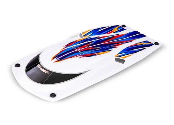 Hatch, Spartan SR, orange (fully assembled) Traxxas TRX10316-ORNG Hatch, Spartan SR, orange (fully assembled) - witte bootluik met dynamische