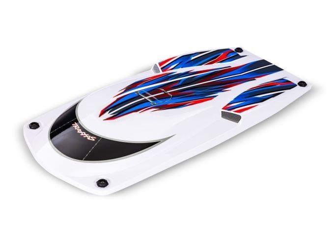 Hatch, Spartan SR, red (fully assembled) Traxxas TRX10316-RED Hatch, Spartan SR, red (fully assembled) - witte bootkap