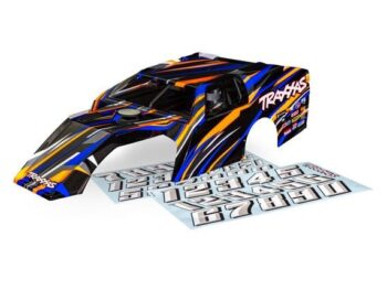 Traxxas TRX10411-BLUE Body, Slash Mudboss, blue (painted, decals applied) (assembled with front & rear body mounts and body support for clipless mounting) - een Traxx