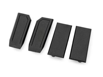 Traxxas TRX10413 Body reinforcement set (front & rear) (fits #10411 body) - vier zwarte