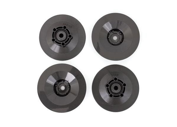 Wheel discs (gray) (4) Traxxas TRX10457-GRAY Wheel discs (gray) (4) - vier donker