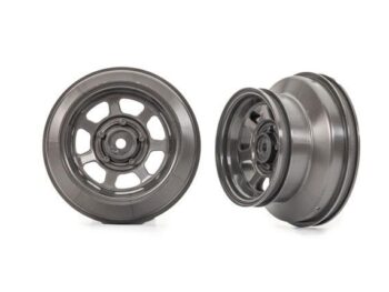 Traxxas TRX10472 Wheels, dirt oval, graphite gray, dual profile (2.2 outer, 3.0 inner) (2) (4WD front/rear, 2WD rear only) - twee don