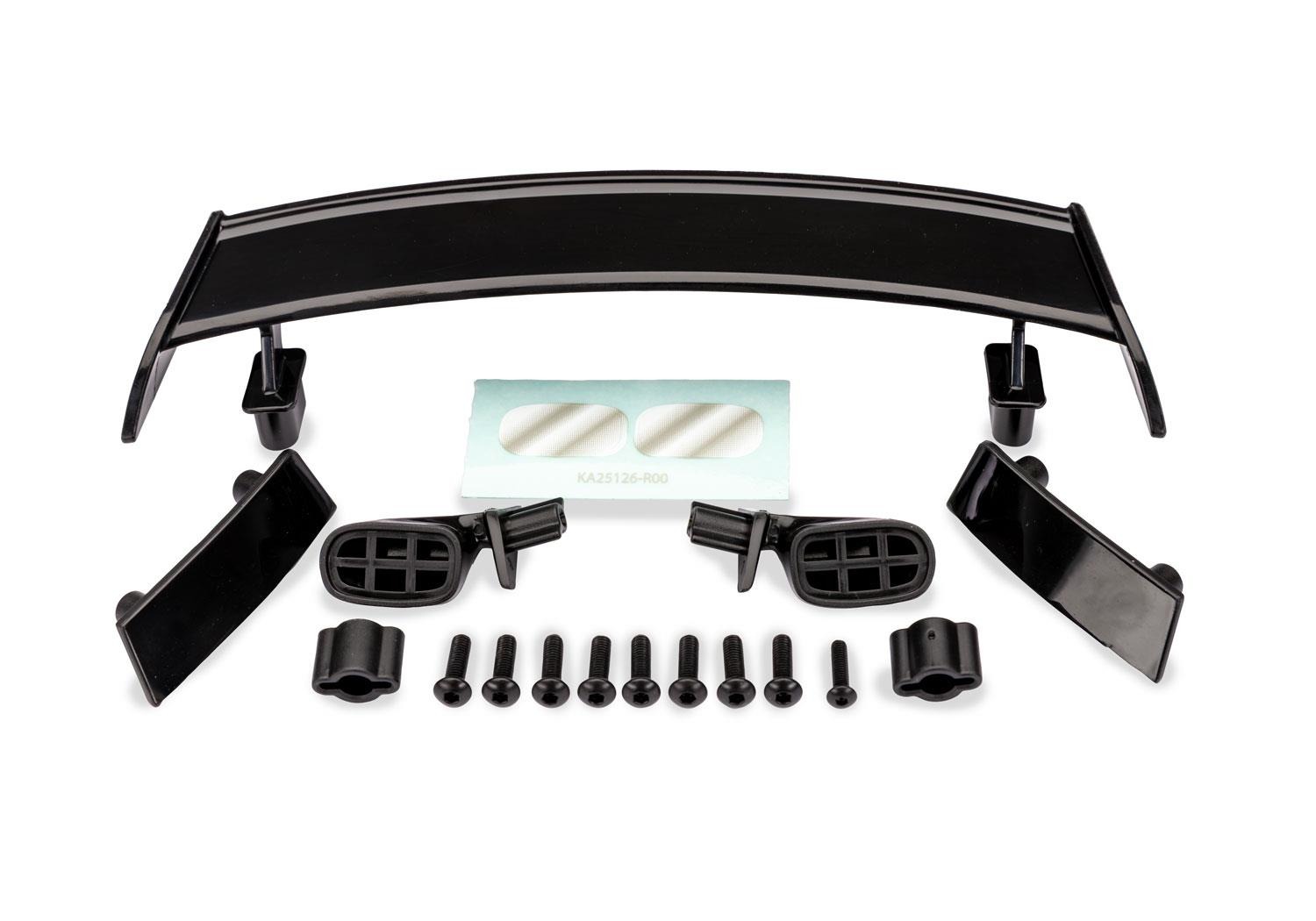 4-Tec Drift Nissan 240SX Side Mirrors & Spoiler Traxxas TRX10519 4-Tec Drift Nissan 240SX Side Mirrors & Spoiler - een set zwarte