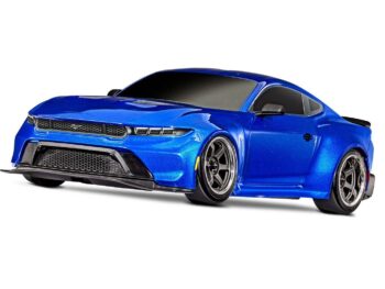 Traxxas TRX105237-4BLUE Traxxas 4-TEC 2024 Ford Mustang Drift car Blue - een