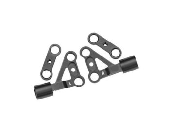 Traxxas TRX10533-GRAY Suspension arms, upper, front, 6061-T6 aluminum (gray-anodized) (left & right)/ 2.5x5mm BCS (with threadlock) (2) - vier metal