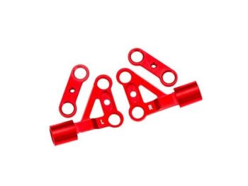 Traxxas TRX10533-RED Suspenion arms, upper, front, 6061-T6 aluminum (red-anodized) (left & right)/ 2.5x5mm BCS (with threadlock) (2) - vier glanz