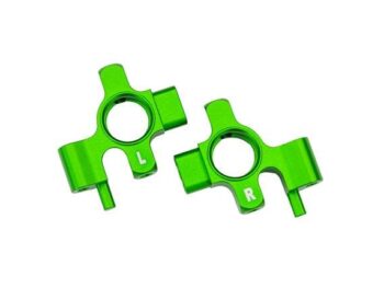 Traxxas TRX10537-GRN Steering blocks, 6061-T6 aluminum (green-anodized), left & right/ 3x12mm BCS (with threadlock) (4) - twee felgro