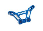Shock tower, front, 6061-T6 aluminum (blue-anodized)/ 3x15mm BCS (with threadlock) (2)